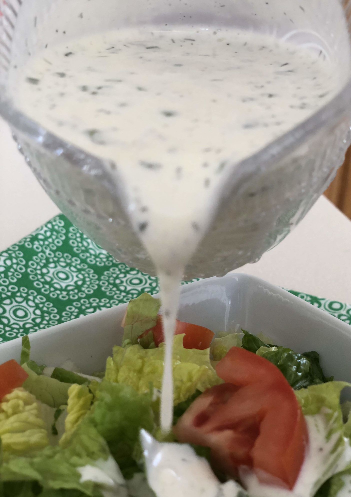 Easy Homemade Ranch Dressing is easy and delicious!