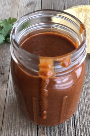 Jar of enchilada sauce