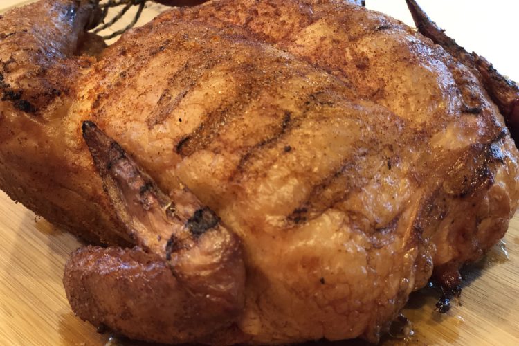 smoked whole chicken