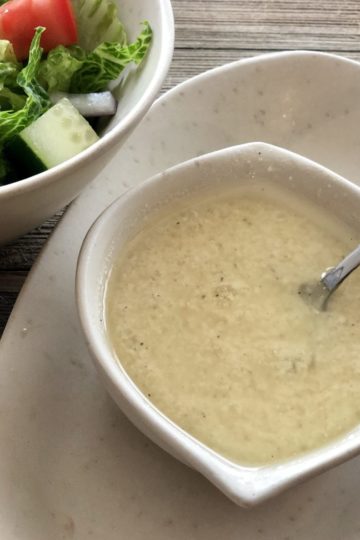 Parmesan Vinaigrette is the perfect light and fresh salad dressing.