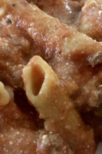 easy one pot slow cooker penne pasta