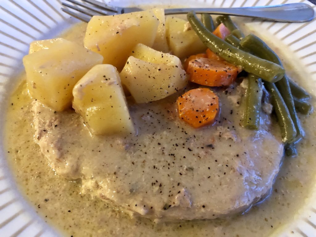 Slow Cooker Pork Chops are delicious and easy! The Butcher's Wife