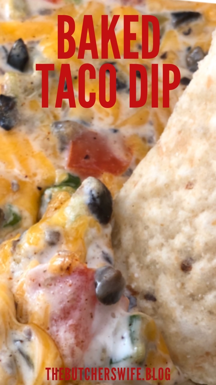 Baked Taco Dip Is A Warm Dip That Is Perfect For Game Day